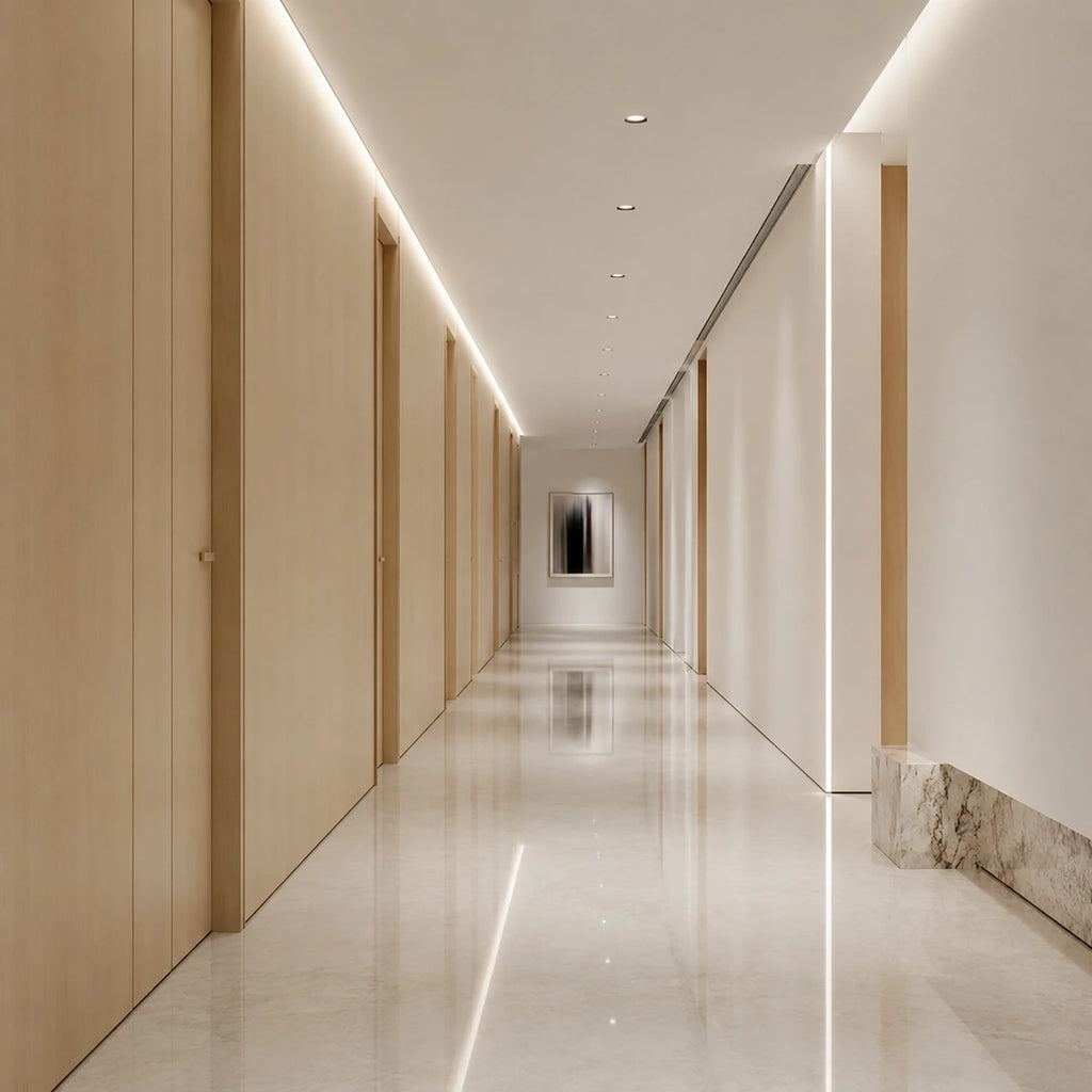 Dual-Row White LED Strip Lights – 10mm, 240 LEDs/m, 24V, SMD 2835