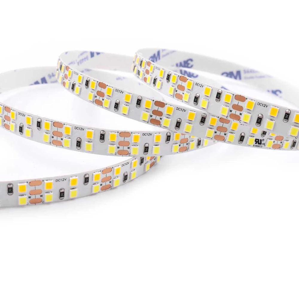 10mm 2835 dual white LED strip light, 240 LEDs/m 12V