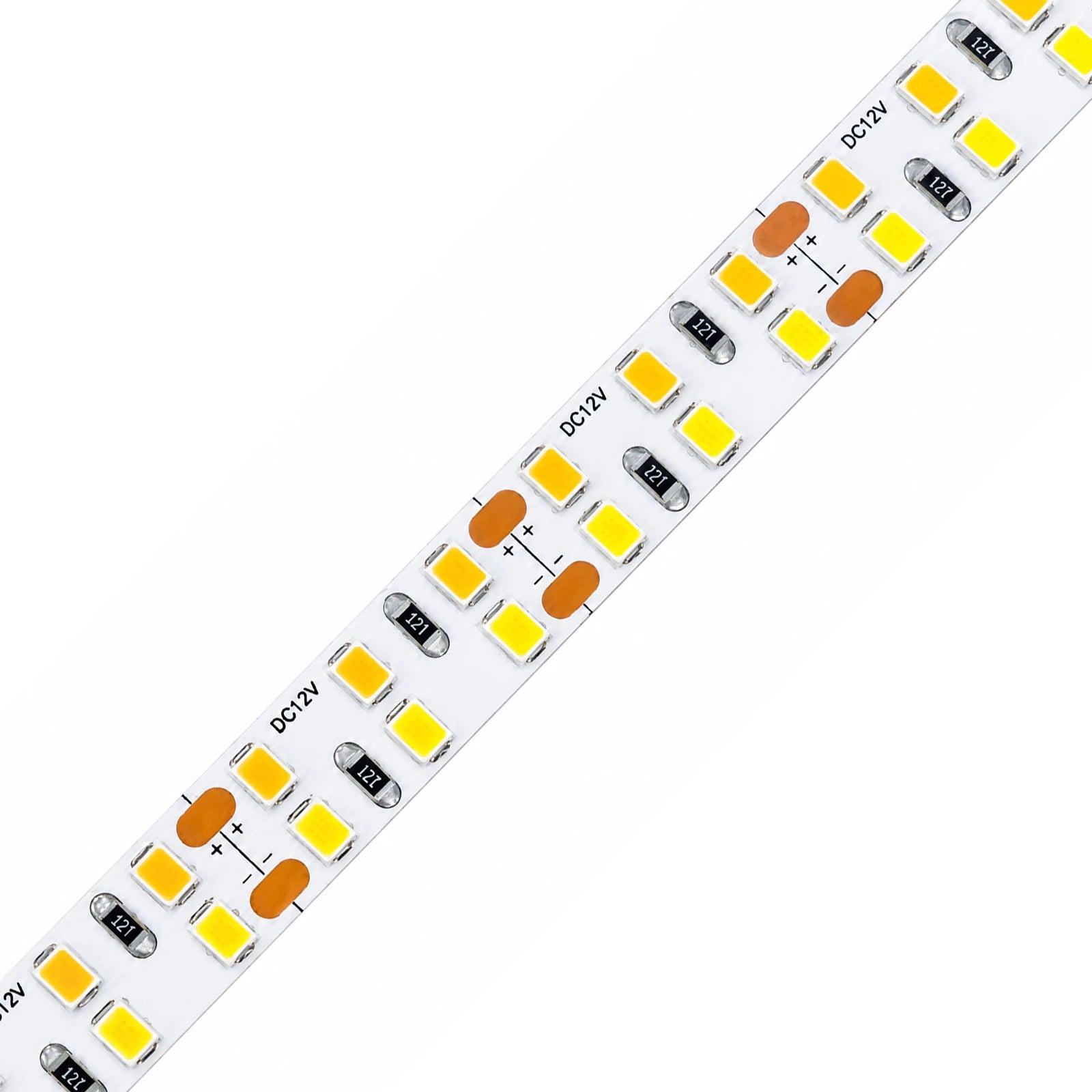 10mm SMD 2835 Dual-White LED Strip Light, 240 LEDs/m, 12V/24V
