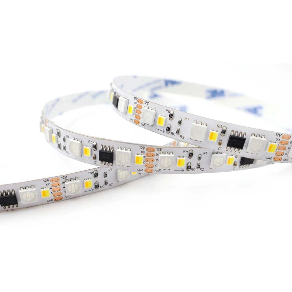 10mm SMD 5050 Addressable RGB LED Strip Light, 120 LEDs/m, 12V