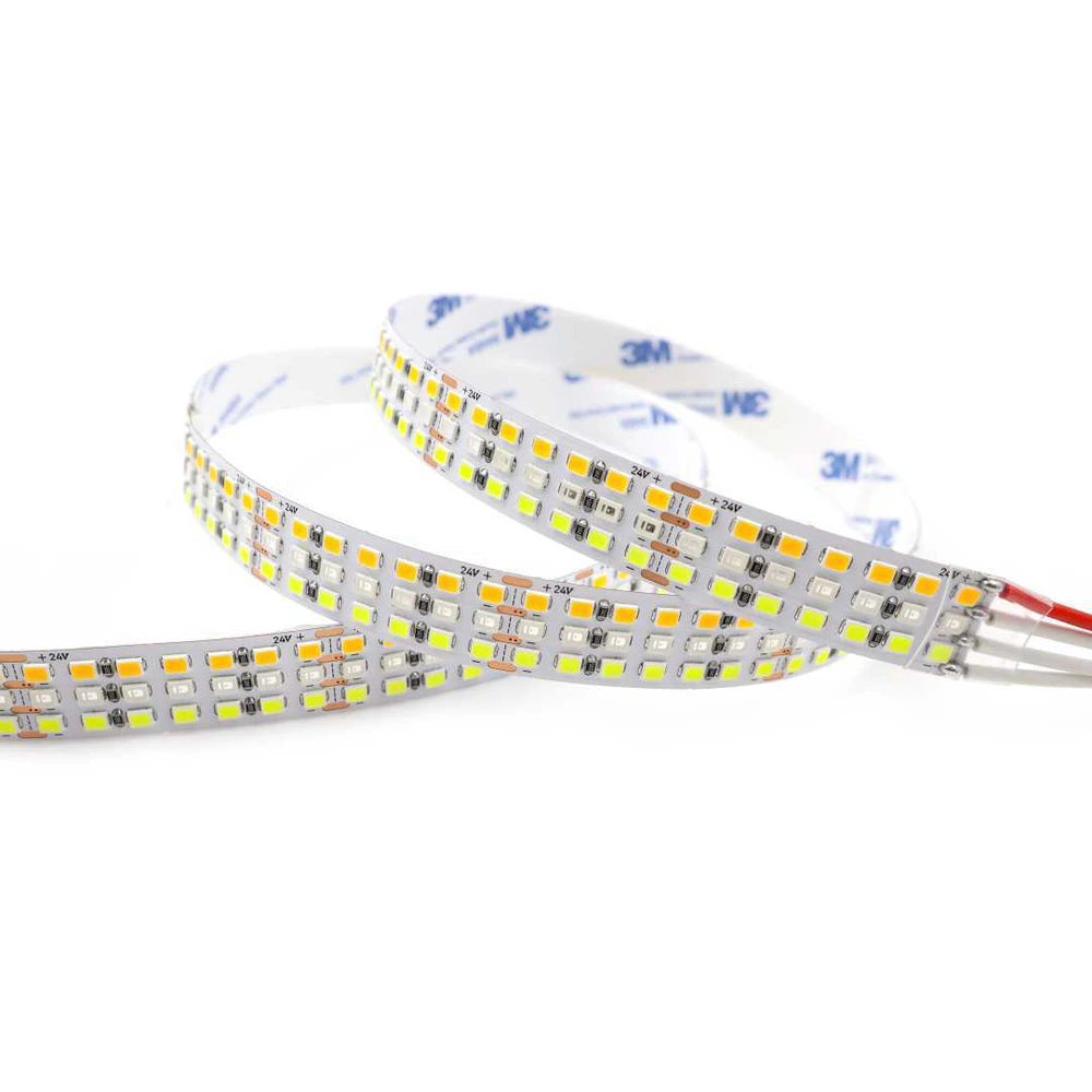 15mm 2835 high-output white LED strip light, 504 LEDs/m, 24V