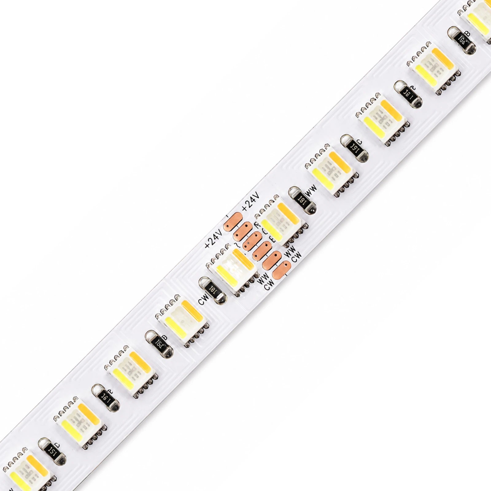 12mm SMD 5050 RGBCW LED Strip Light, 96 LEDs/m, 24V