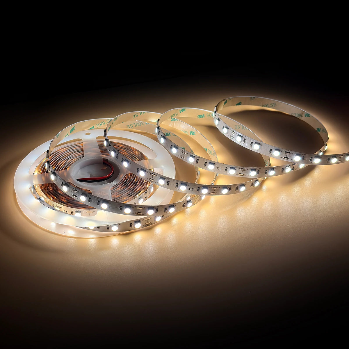 12V White LED Strip Lights – 10mm, 60 LEDs/m, 12V, SMD 5050