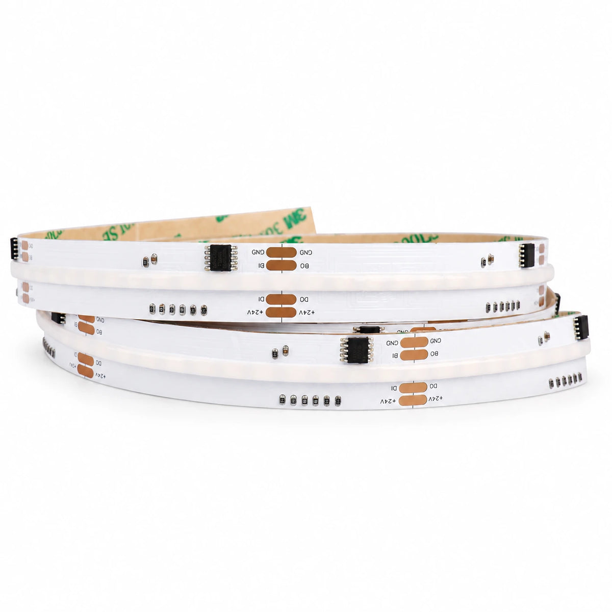 15mm 24V WS2805 Addressable RGB+CCT COB LED Strip Lights, 840 LEDs/m