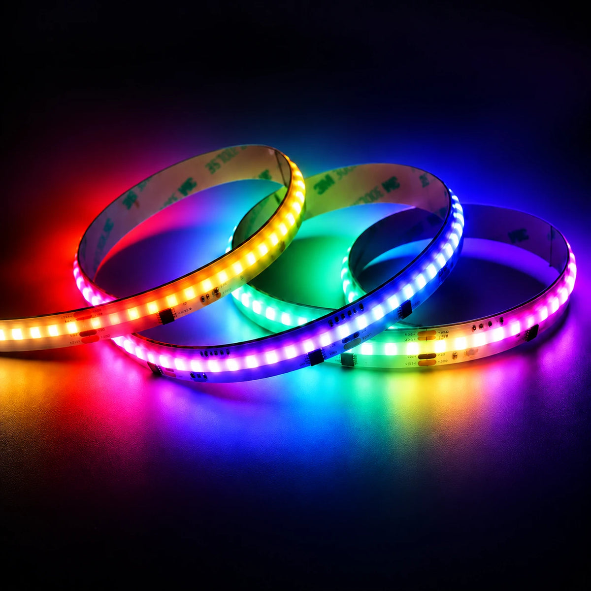 15mm 24V WS2805 Addressable RGB+CCT COB LED Strip Lights, 840 LEDs/m