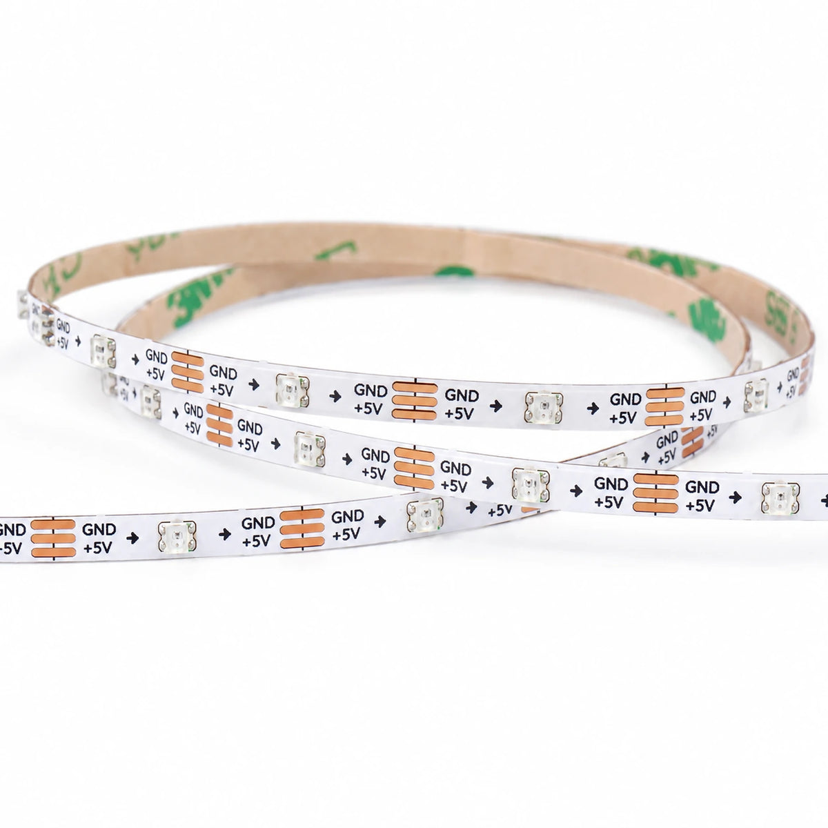 2.7mm Ultra Narrow 5V WS2812 Addressable RGB SMD LED Strip Lights, 60 LEDs/m