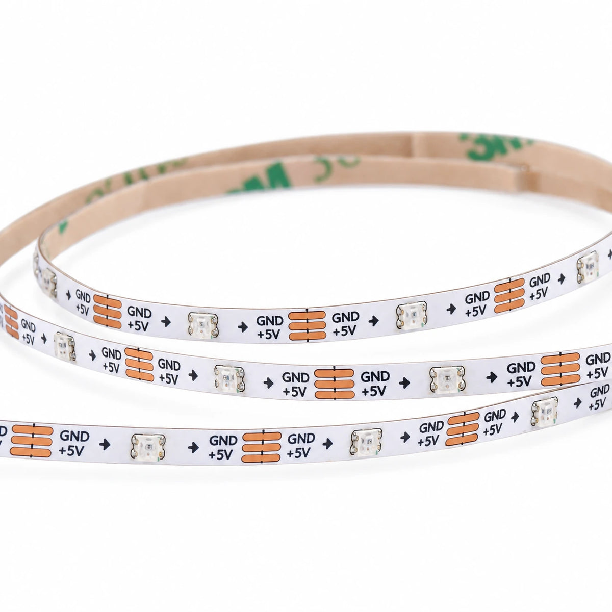2.7mm Ultra Narrow 5V WS2812 Addressable RGB SMD LED Strip Lights, 60 LEDs/m