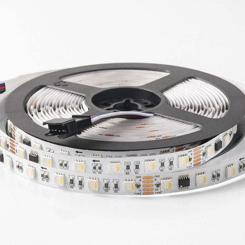 24V DMX512 RGBW Addressable LED Strip – 5050, 60 LEDs/m, 10mm