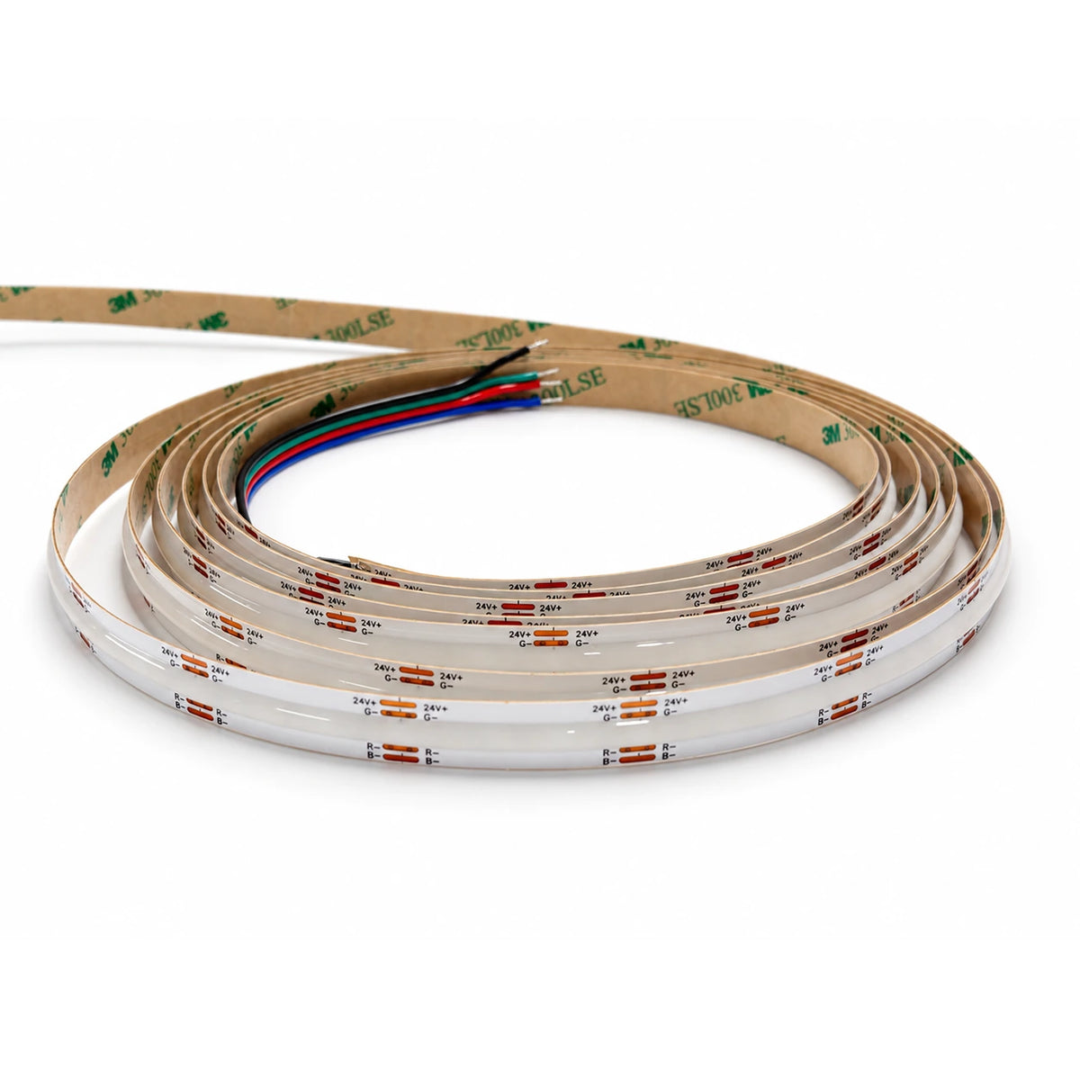 24V RGB COB LED Strip – 576 LEDs/m, 10mm, 14W/m