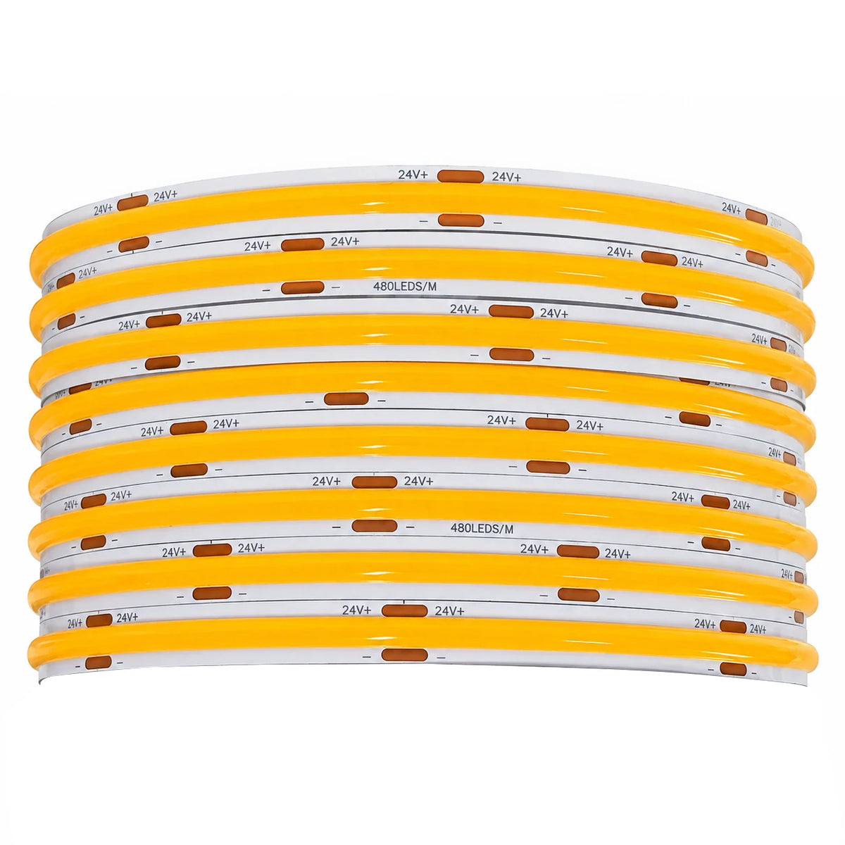 480 LEDs/m COB LED Strip Lights – 8mm, 11W/m, 24V