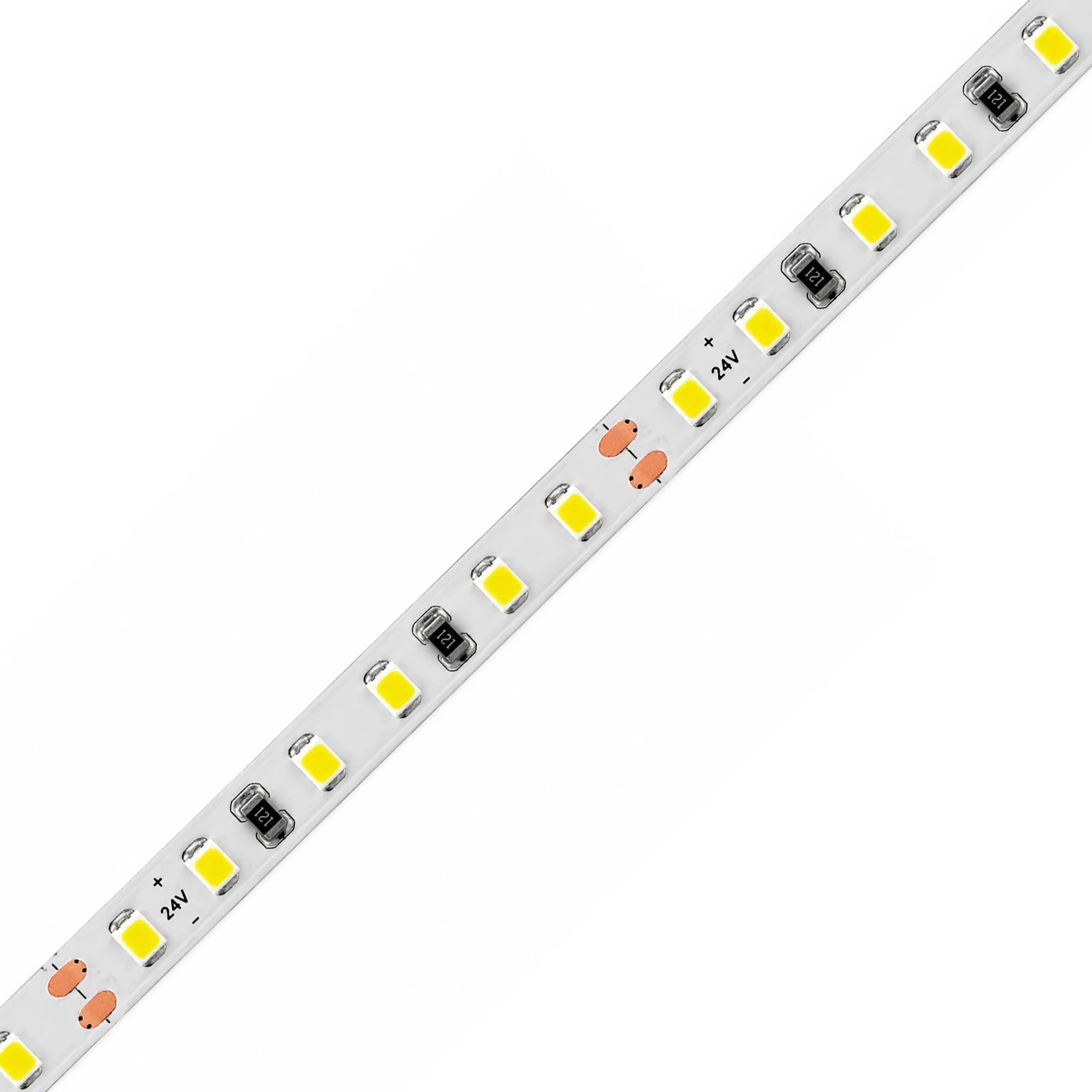24V White LED Strip Lights – 4mm, 240 LEDs/m, 24V, SMD 2025