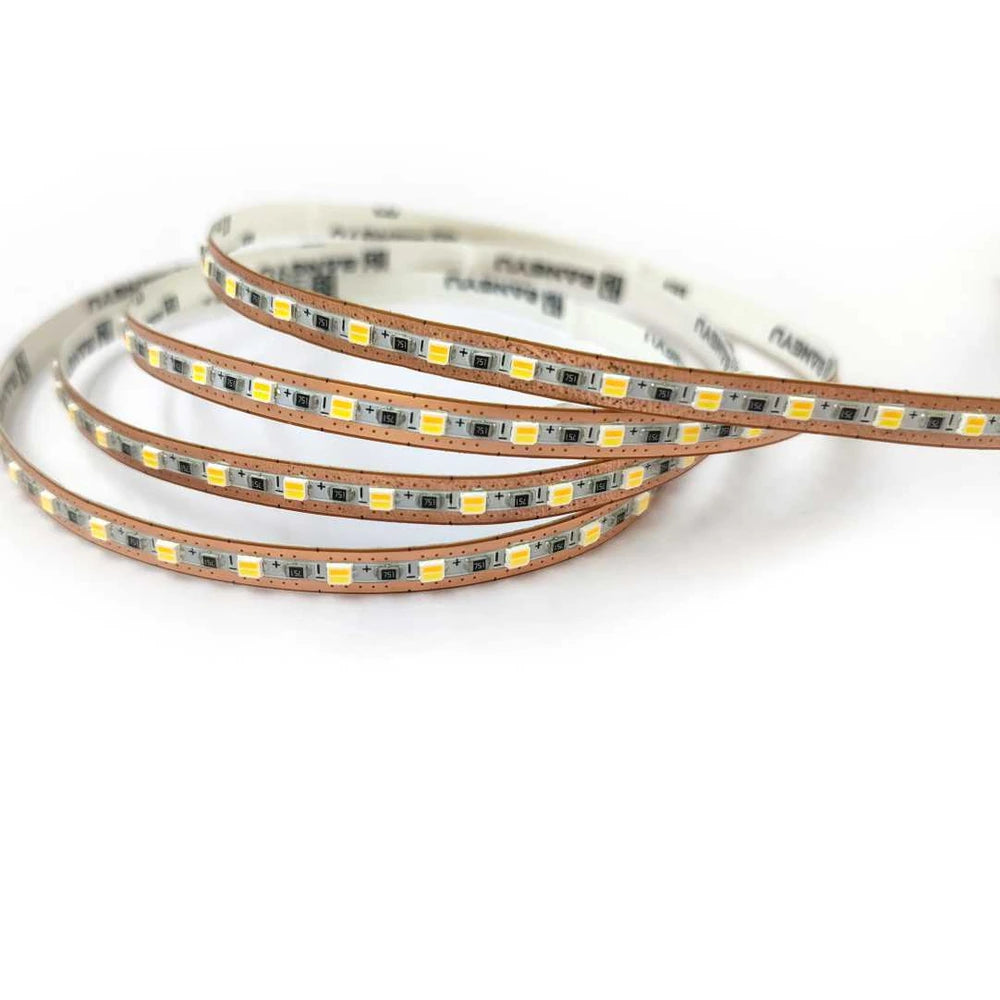 ultra thin 5mm 2025 tunable white LED strip light, 120 LEDs/m 12V