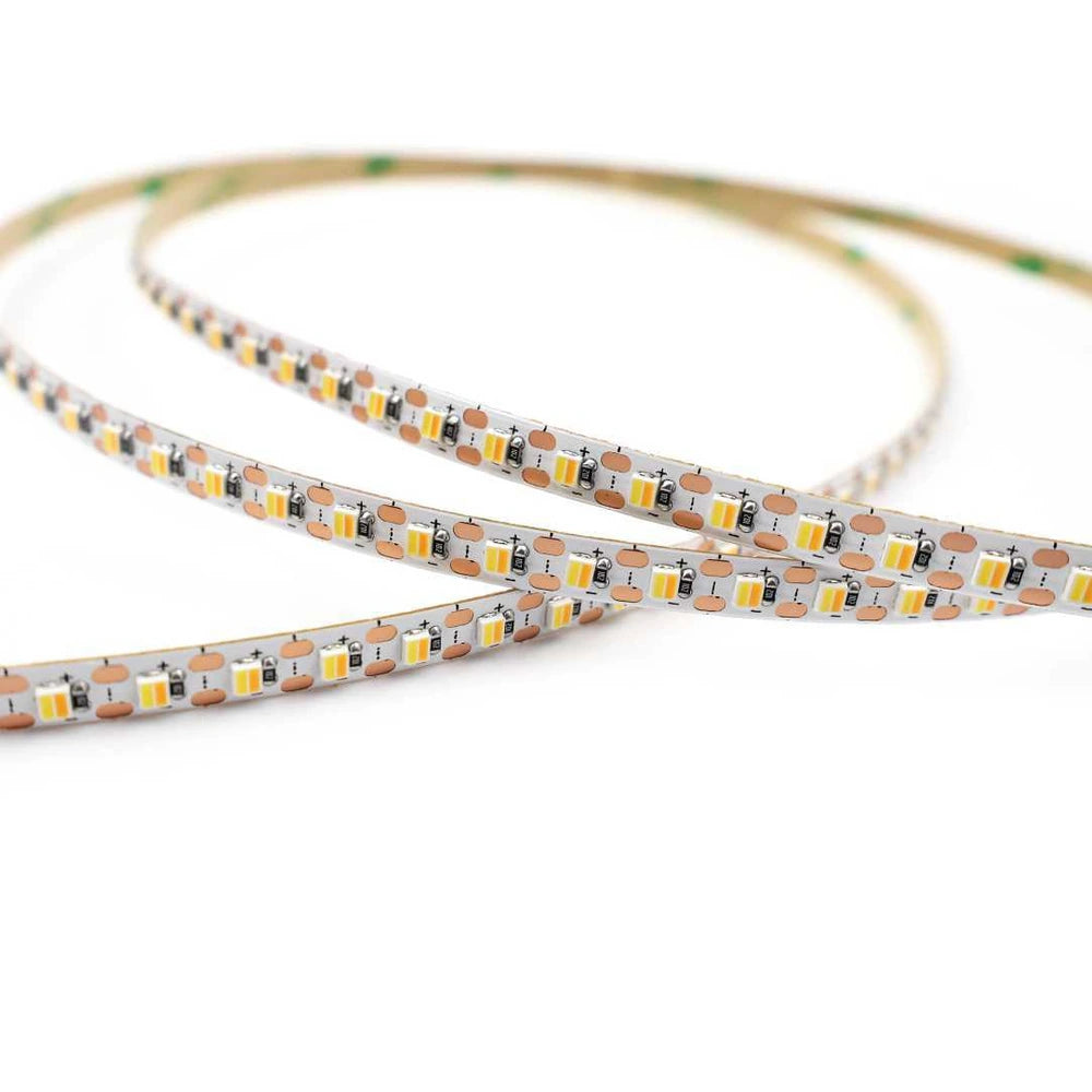 ultra thin 5mm 2025 tunable white LED strip light, 168 LEDs/m 12V
