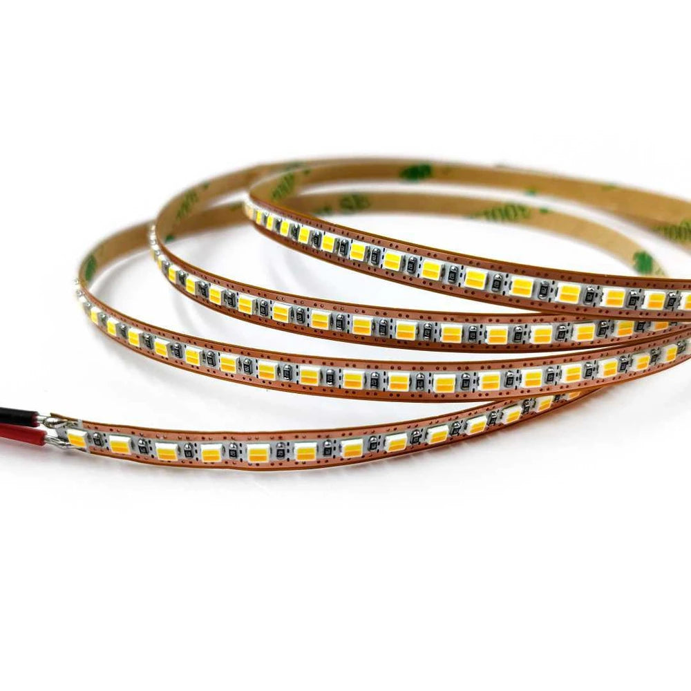 ultra thin 5mm 2025 tunable white LED strip light, 200 LEDs/m 12V