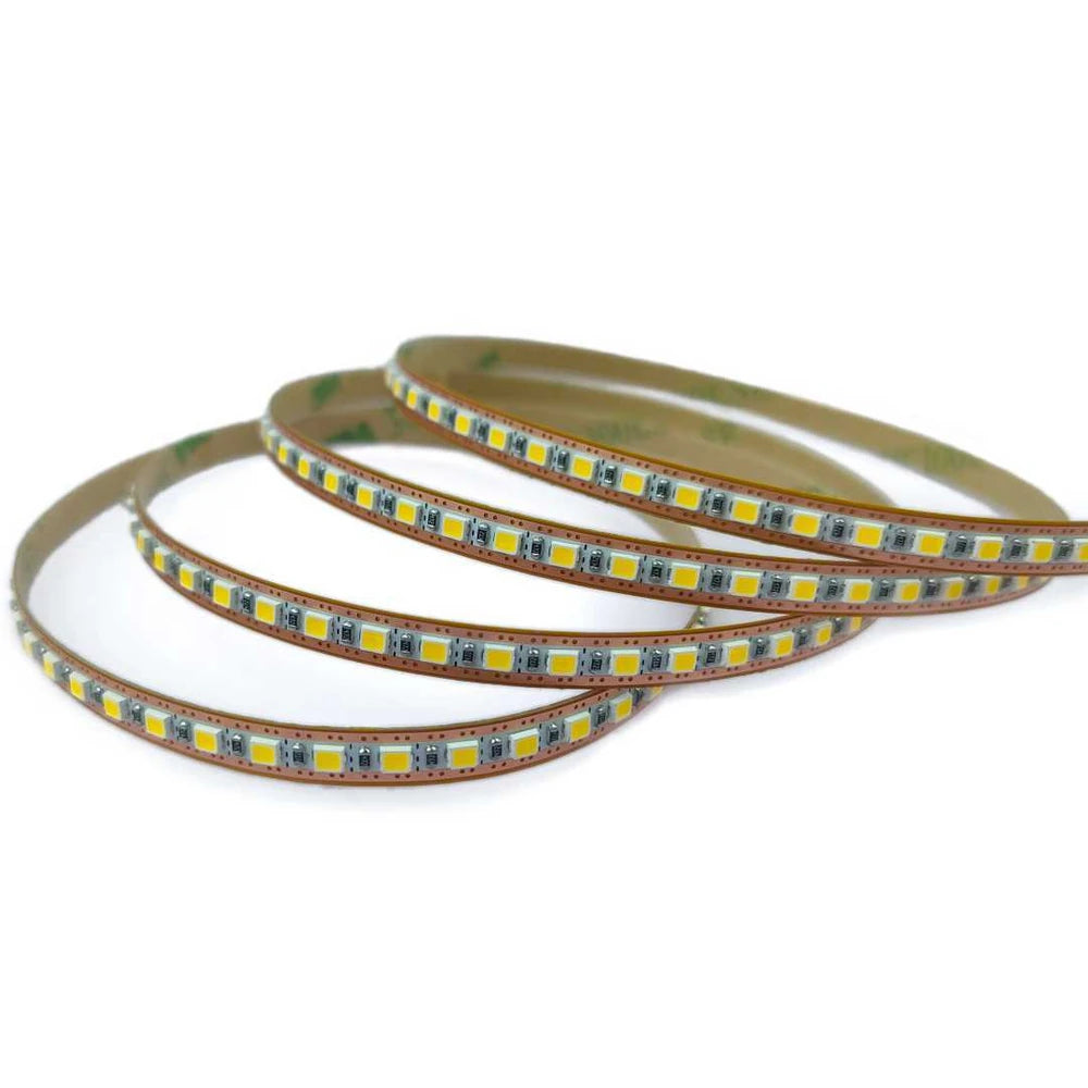 Single-LED Cuttable White LED Strip Lights – 5mm, 200 LEDs/m, 12V/24V, SMD 2025
