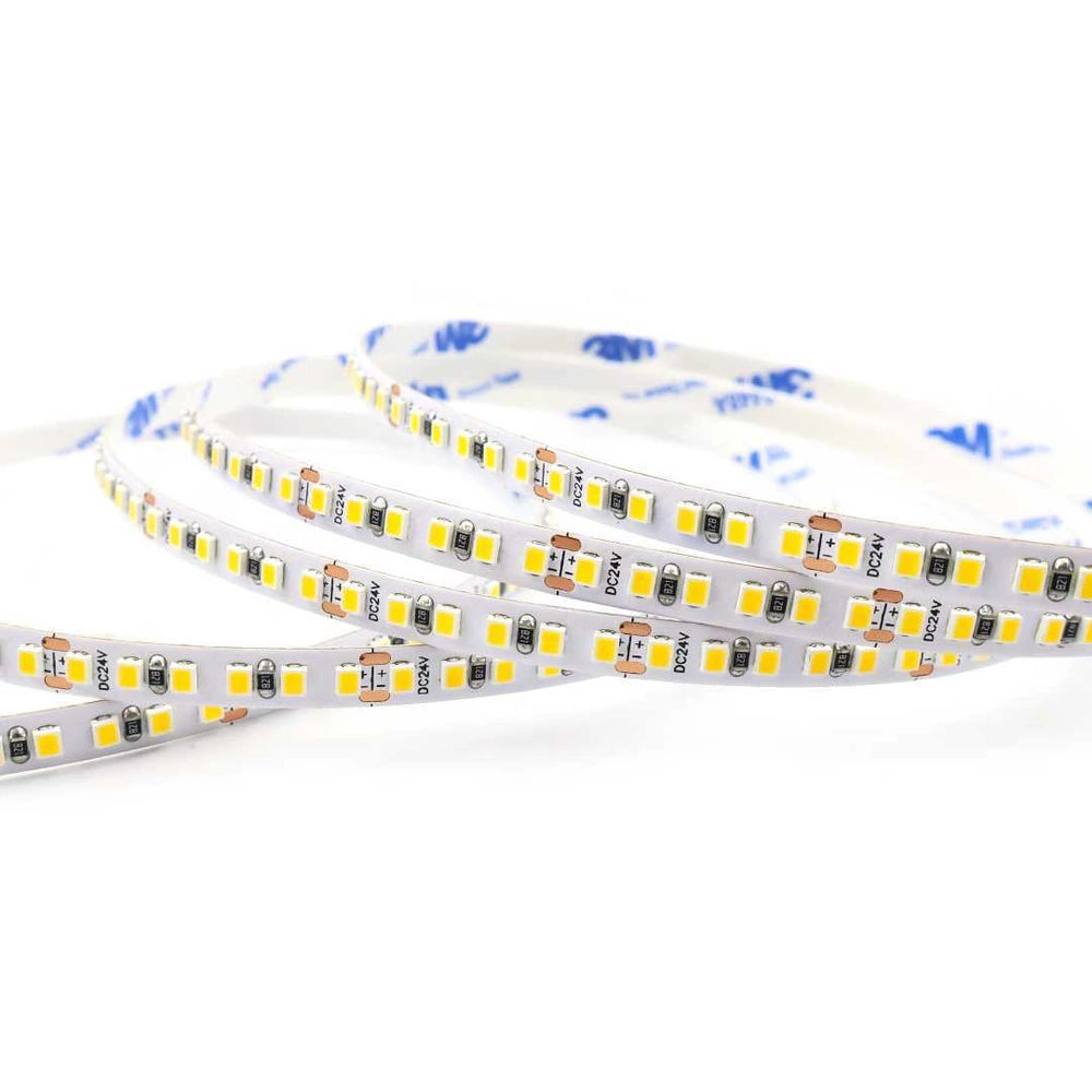 White LED Strip Lights – 5mm, 240 LEDs/m, 12V/24V, SMD 2025