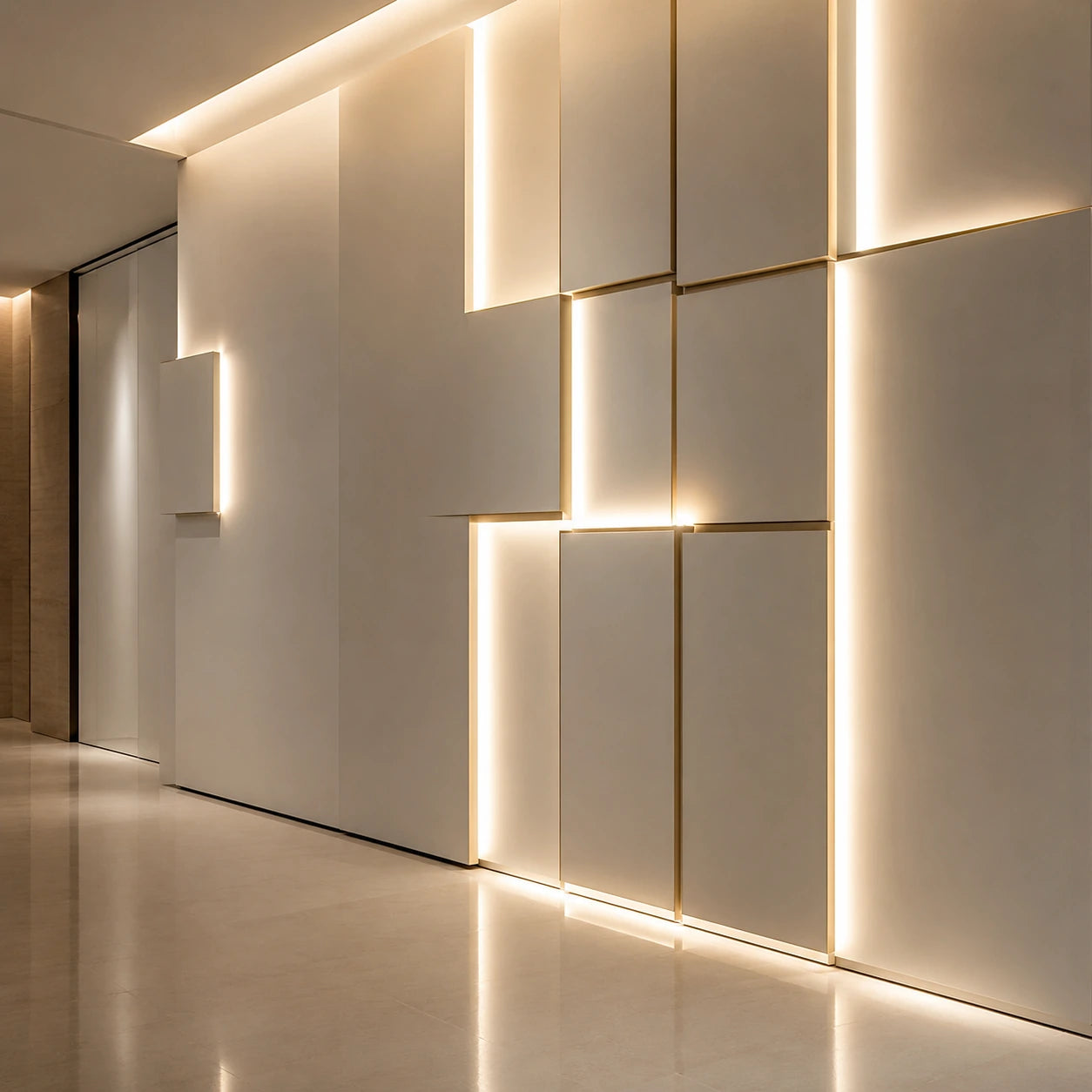 Close-up of ultra thin 5mm 2835 tunable white LED strip light, 168 LEDs/m 24V