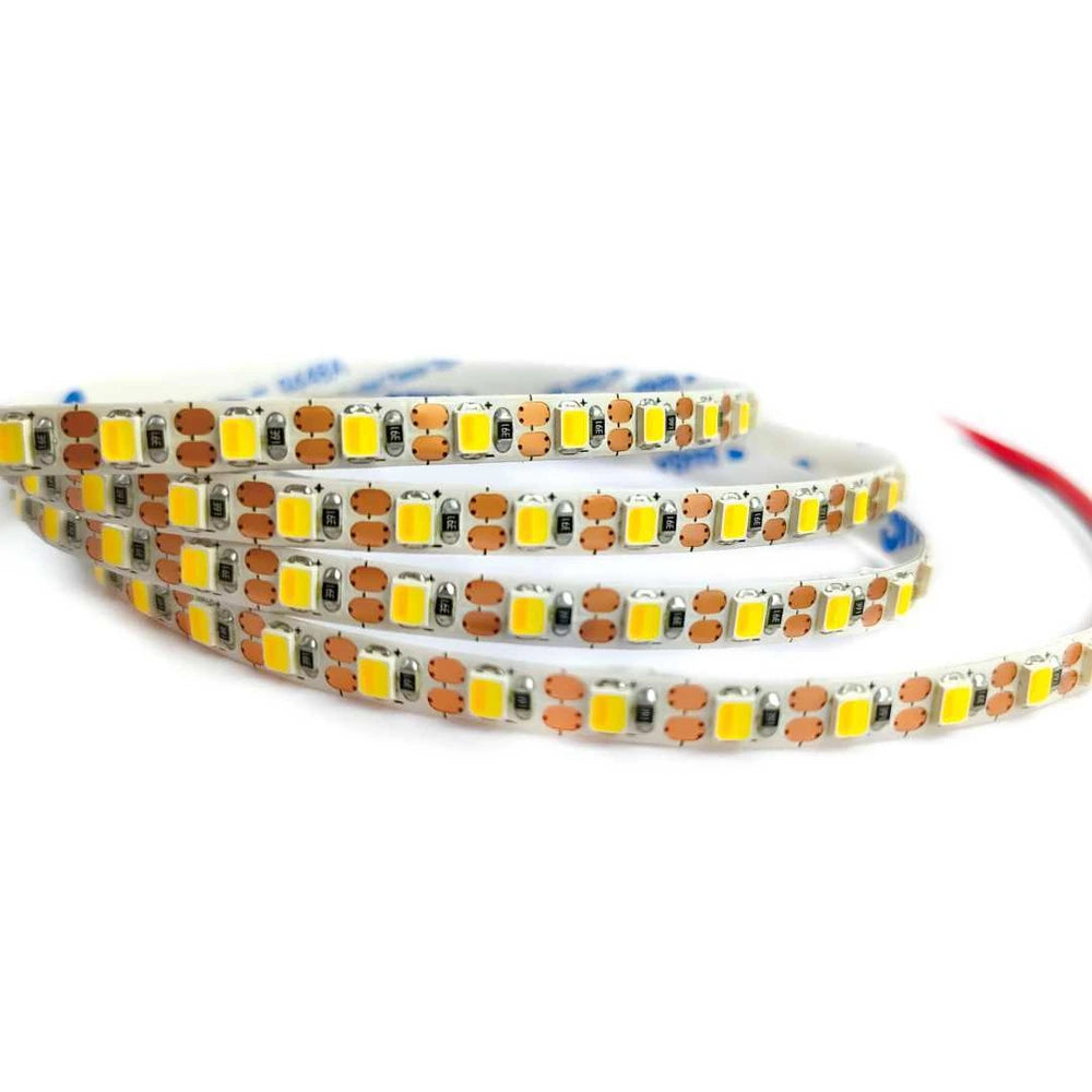ultra thin 2-wire 5mm 2835 tunable white LED strip light, 120 LEDs/m 5V/12V/24V