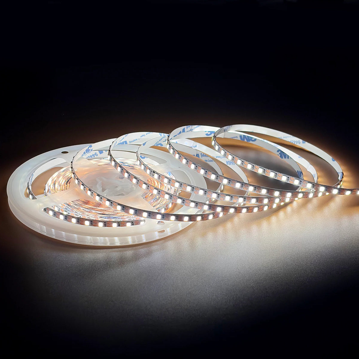 5mm SMD 2835 2-Wire Single-LED Cuttable Tunable White LED Strip Light, 120 LEDs/m, 5V/12V/24V