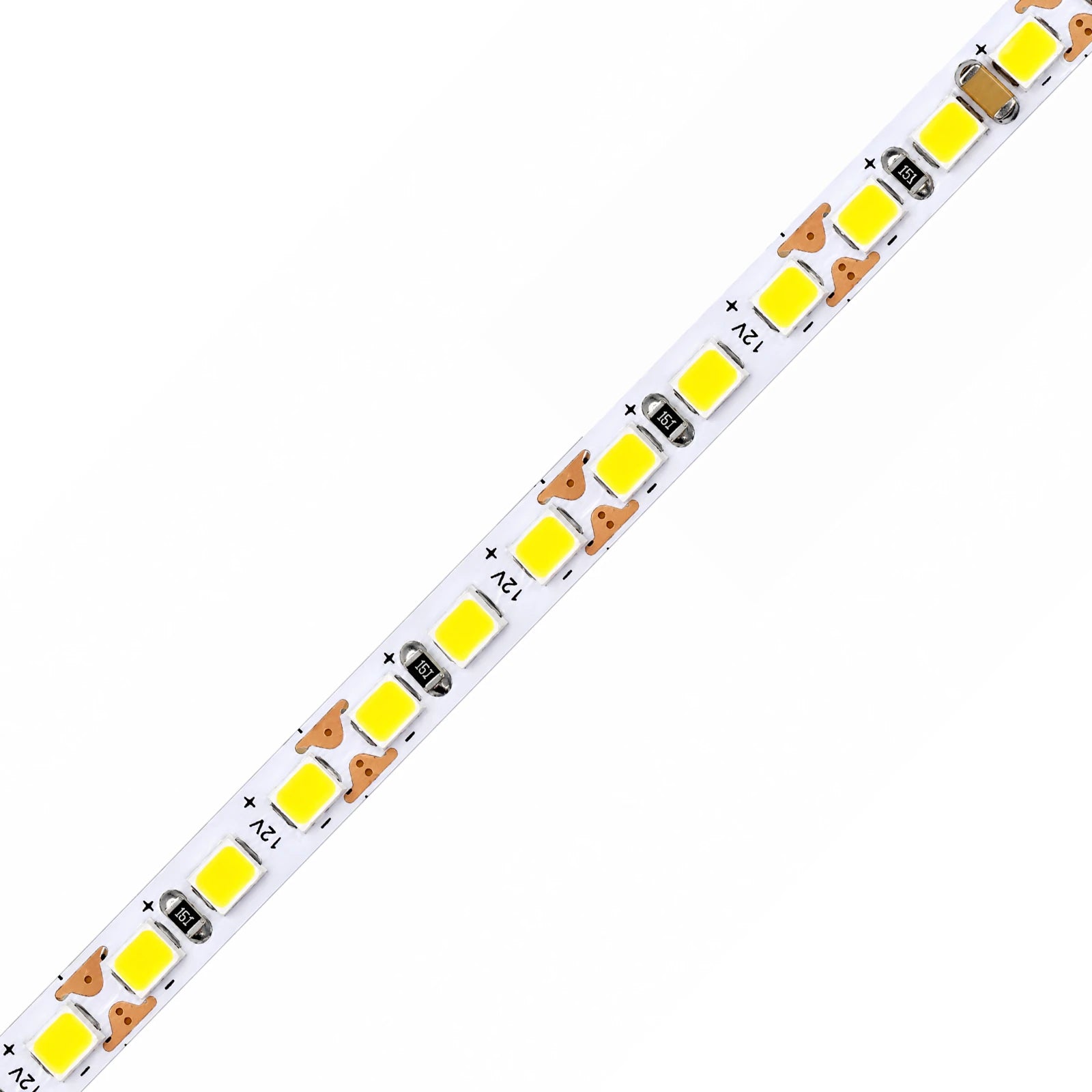 5mm SMD 2835 3-LED Cuttable White LED Strip Light for Light Guide Panels, 168 LEDs/m, 12V