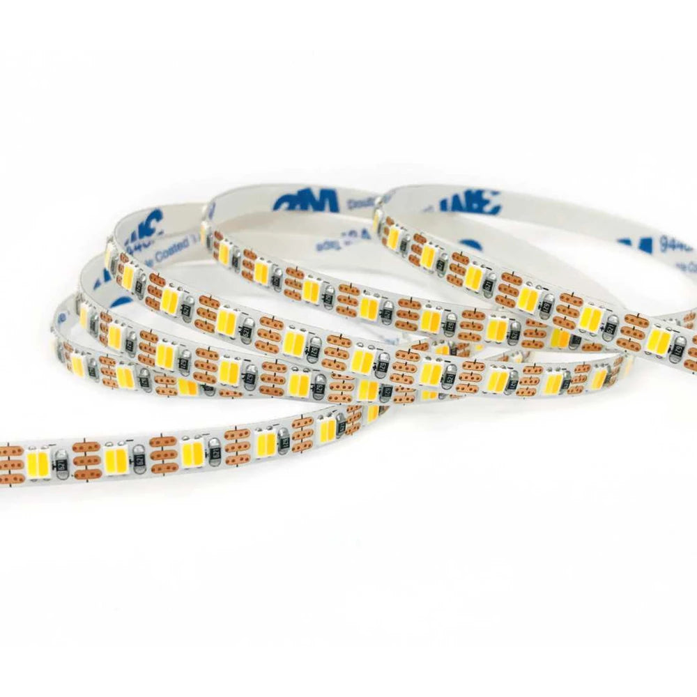 ultra thin 3-wire 5mm 2835 tunable white LED strip light, 120 LEDs/m 5V/12V/24V