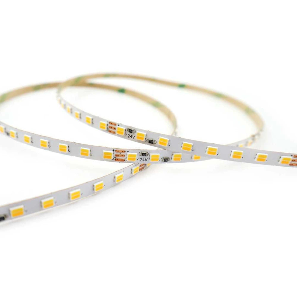 5mm 2835 high-density white LED strip light, 128 LEDs/m, 24V
