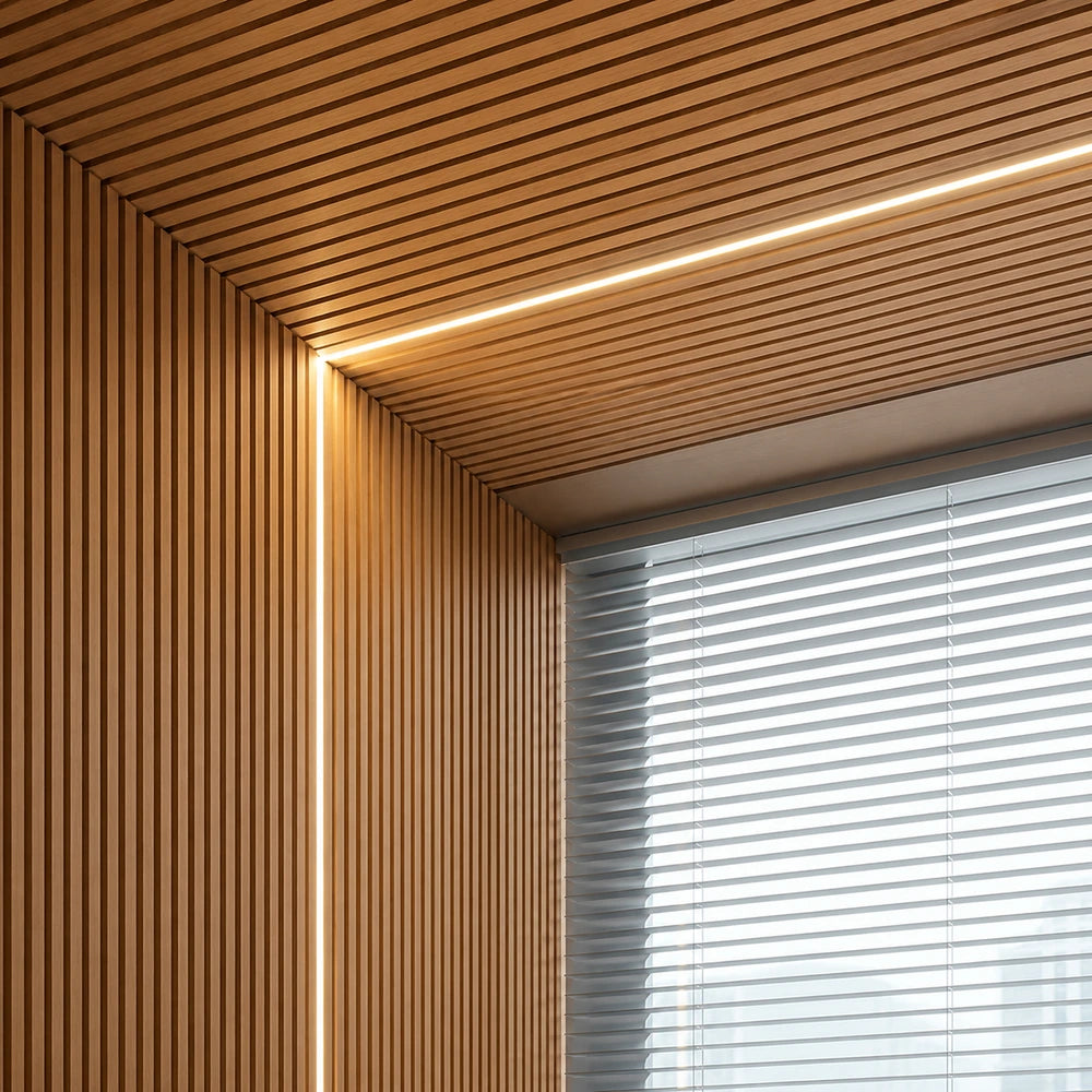 5mm 144 LEDs/m 12V white LED strip under a display shelf