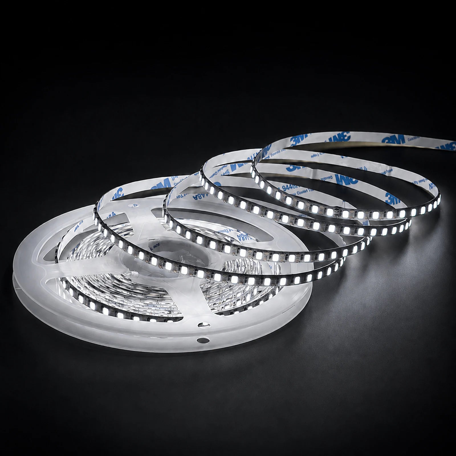 5mm SMD 2835 High-Efficacy White LED Strip Light, 144 LEDs/m, 12V