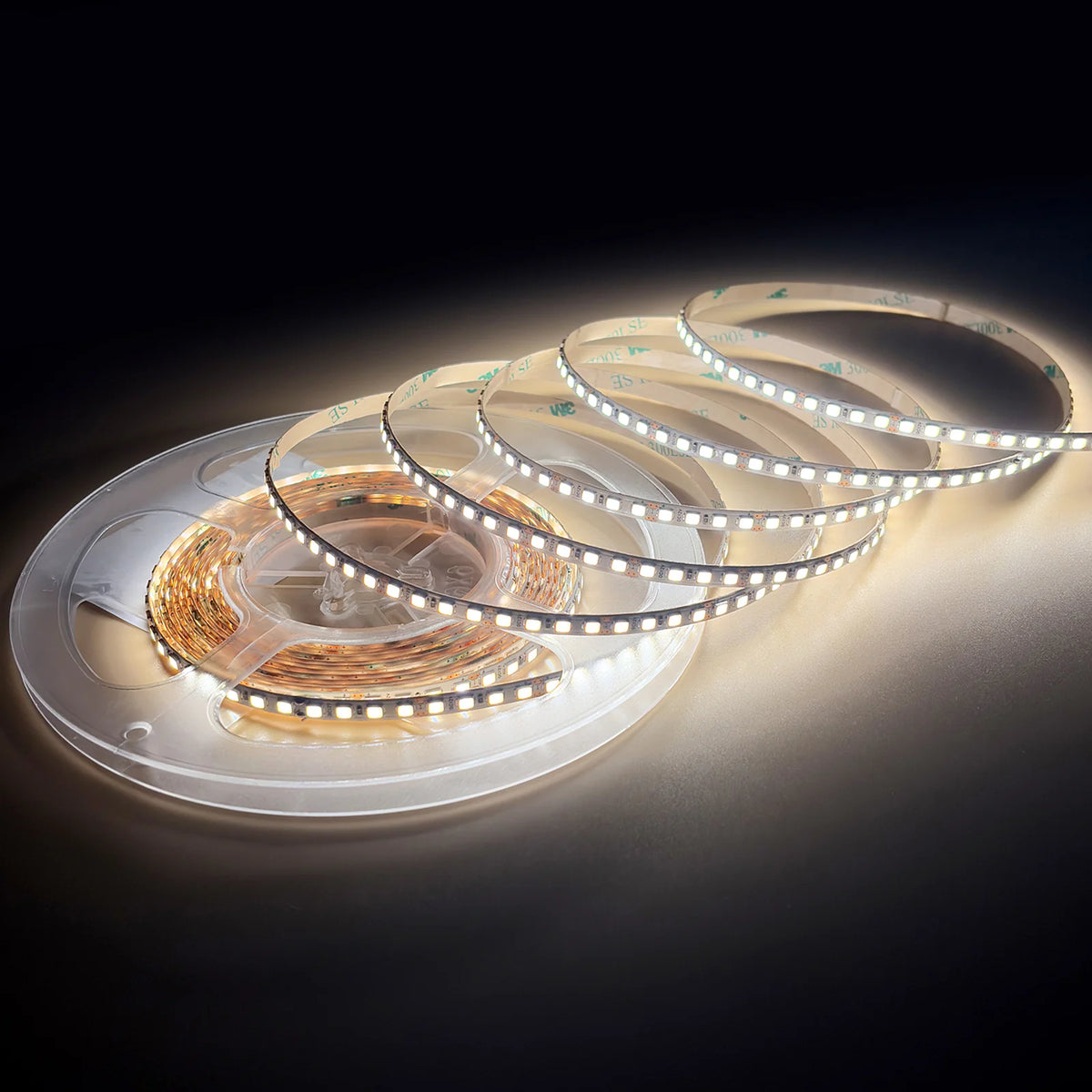 5mm SMD 2835 High-Efficacy White LED Strip Light, 168 LEDs/m, 12V