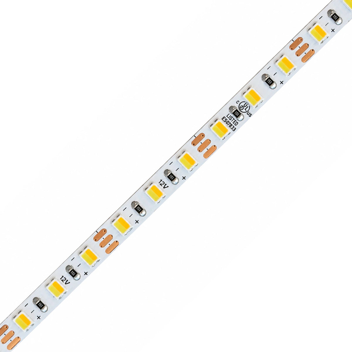 5mm SMD 2835 UL-Certified 3-Wire 2-in-1 Tunable White LED Strip Light, 120 LEDs/m, 12V
