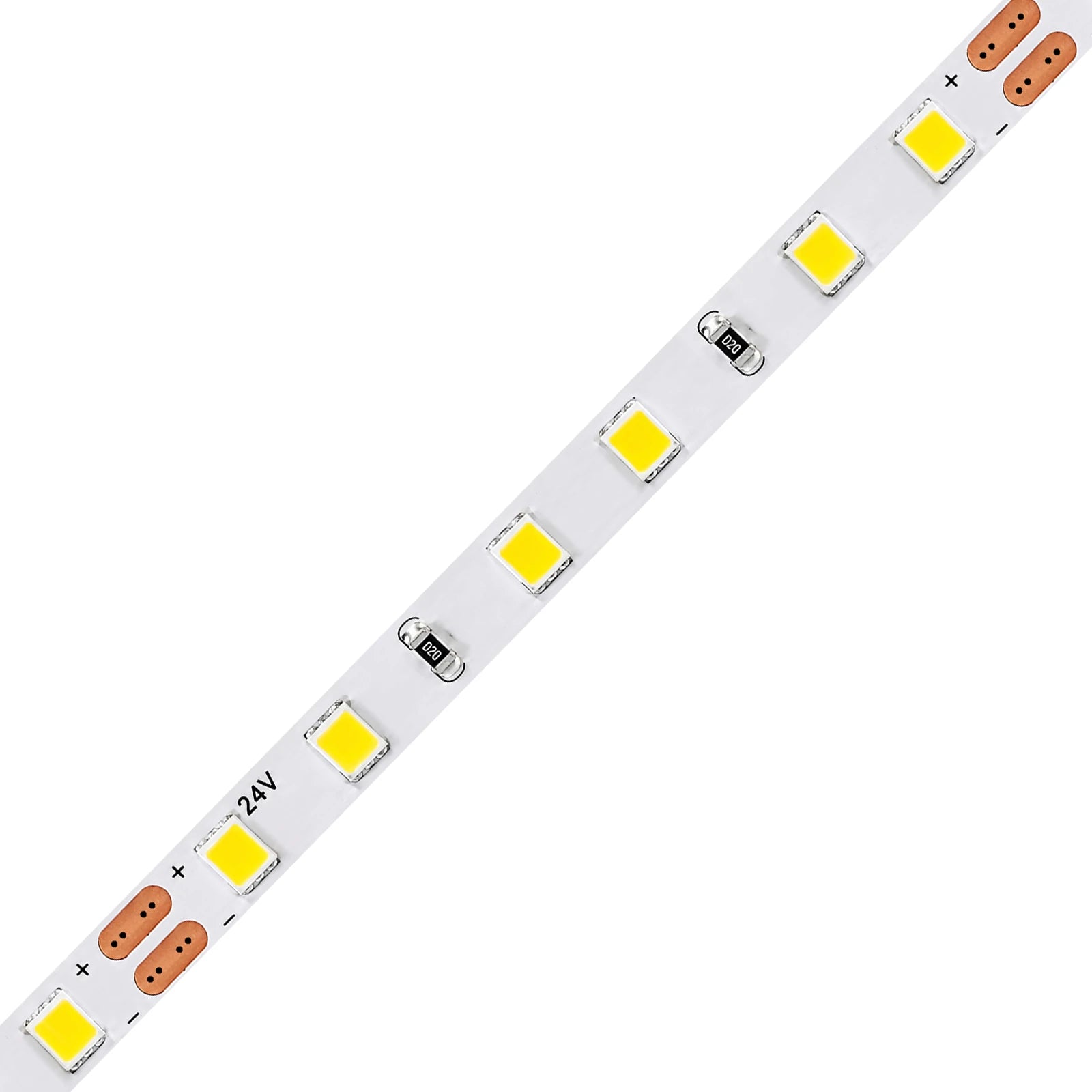 24V White LED Strip Lights – 5mm, 120 LEDs/m, 24V, SMD 2835