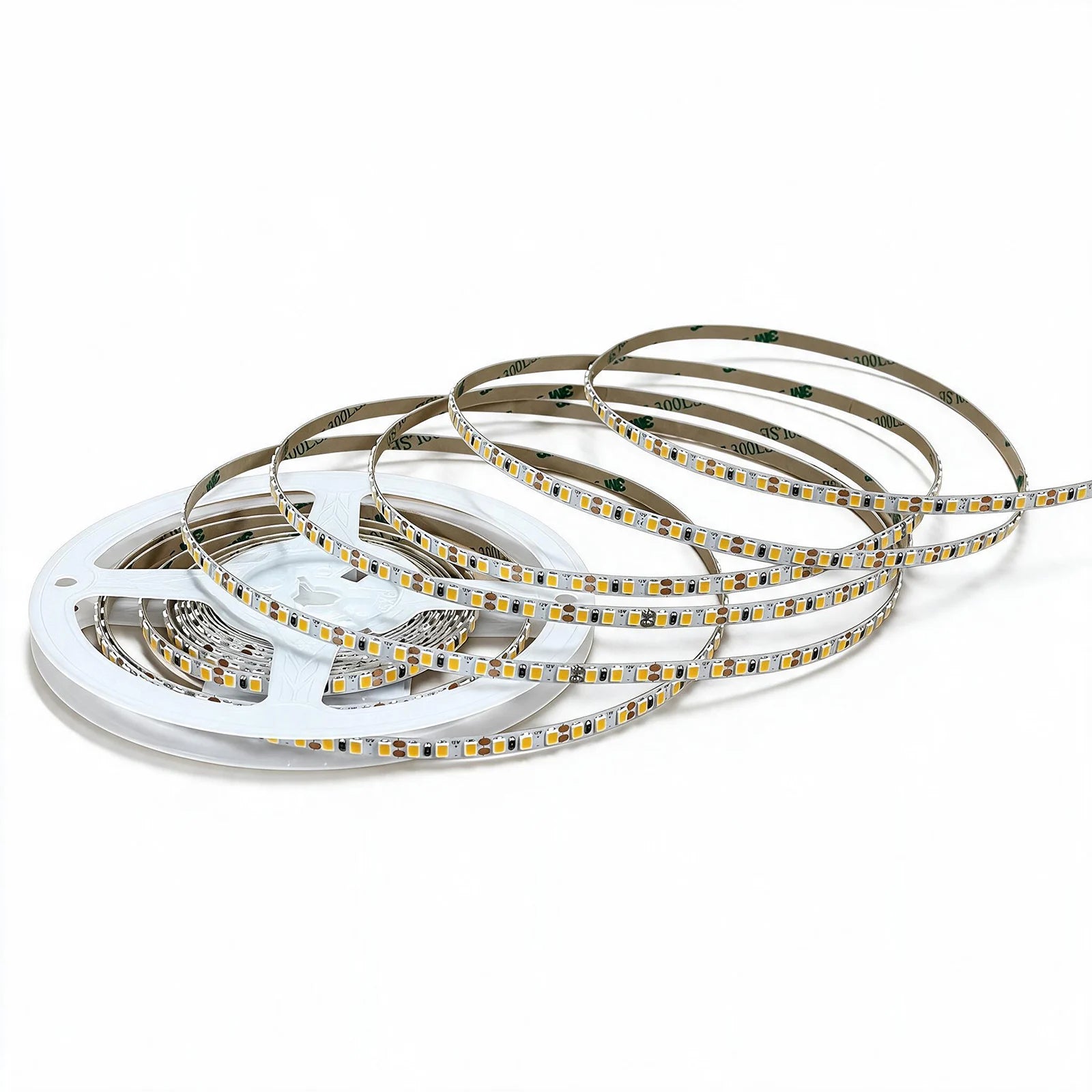 12V White LED Strip Lights – 5mm, 168 LEDs/m, 12V, SMD 2835