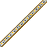 6.5mm Gold-Plated PCB SMD 2025 Single-LED Cuttable White LED Strip Light, 150 LEDs/m, 12V/24V