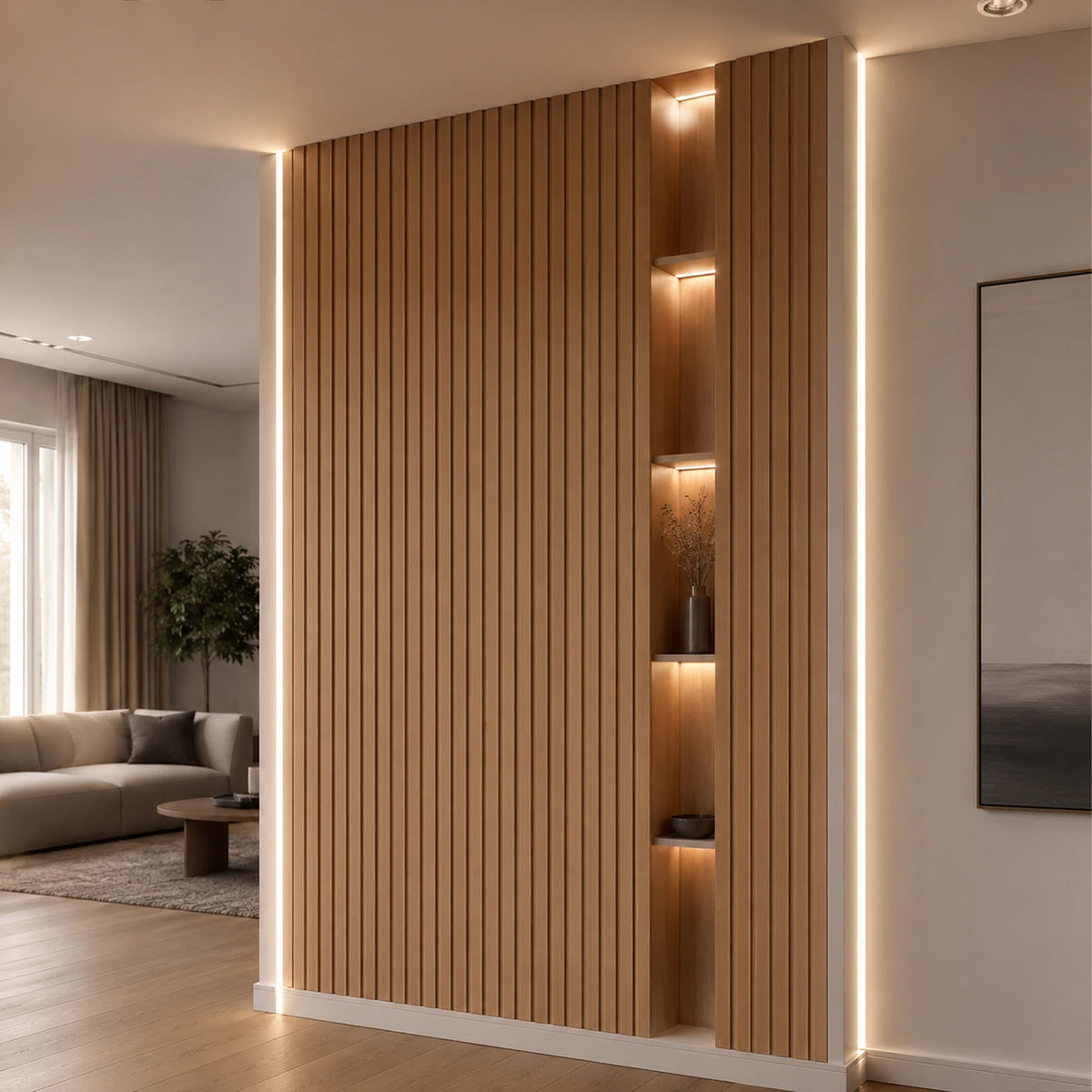Single-LED Cuttable White LED Strip Lights – 6.5mm, 300 LEDs/m, 12V, SMD 1515
