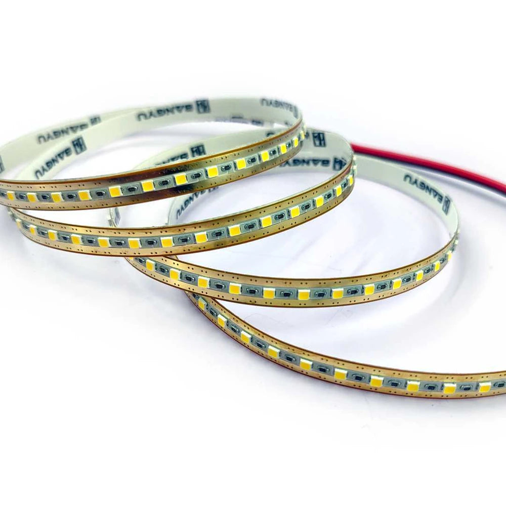 Single-LED Cuttable White LED Strip Lights – 6.5mm, 150 LEDs/m, 12V/24V, SMD 2025