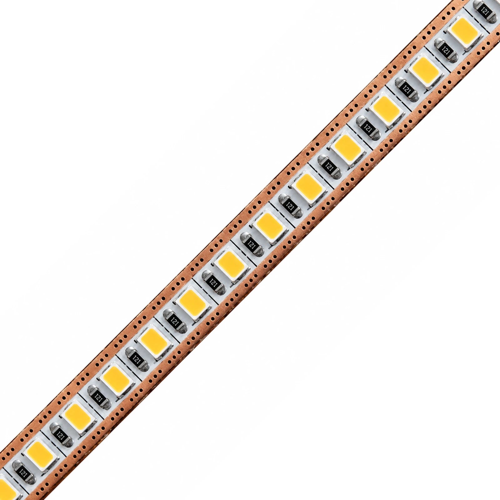Single-LED Cuttable White LED Strip Lights – 6.8mm, 204 LEDs/m, 12V/24V, SMD 2025