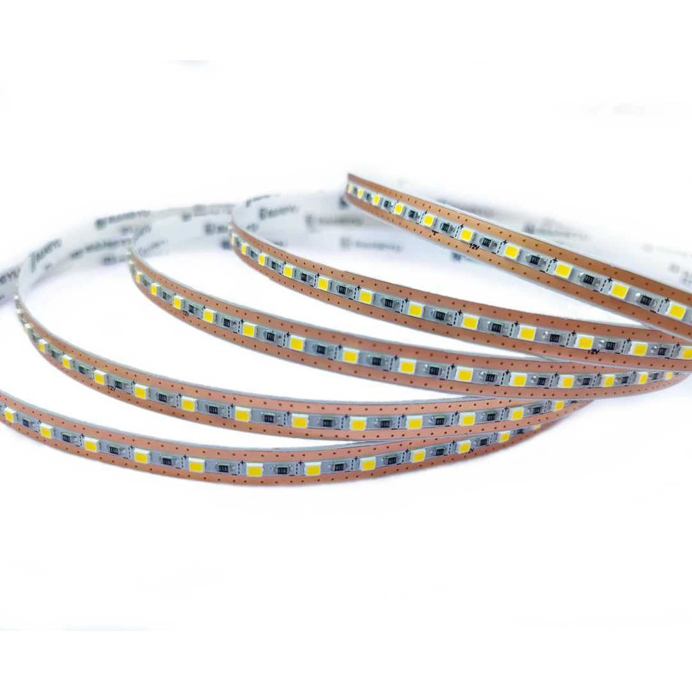 Single-LED Cuttable White LED Strip Lights – 6.8mm, 120 LEDs/m, 12V/24V, SMD 2025