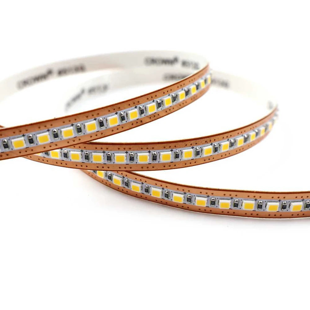 Single-LED Cuttable White LED Strip Lights – 6.8mm, 204 LEDs/m, 12V/24V, SMD 2025