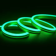 6x12mm RGB Silicone Neon LED Strip Lights - 120 LEDs/m, 12V/24V, 14.4W/m, IP67
