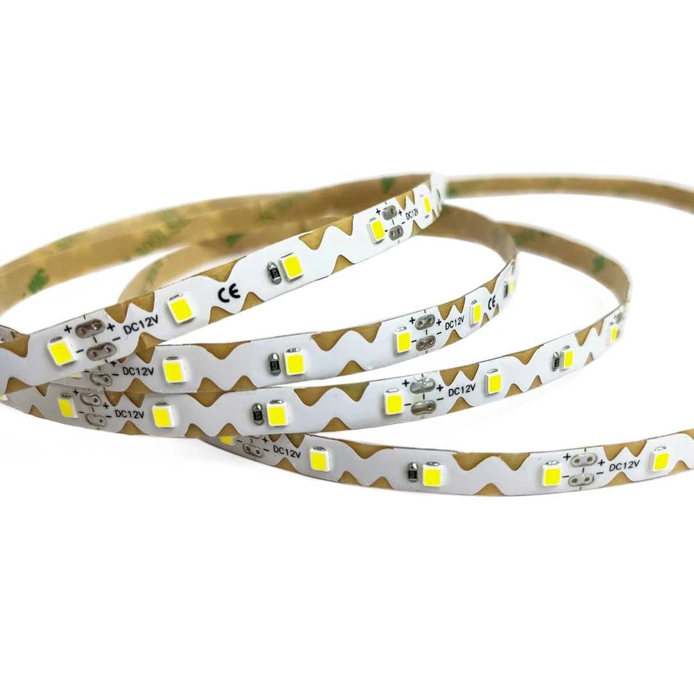 Bendable White LED Strip Lights – 7.1mm, 60 LEDs/m, 12V, SMD 2835