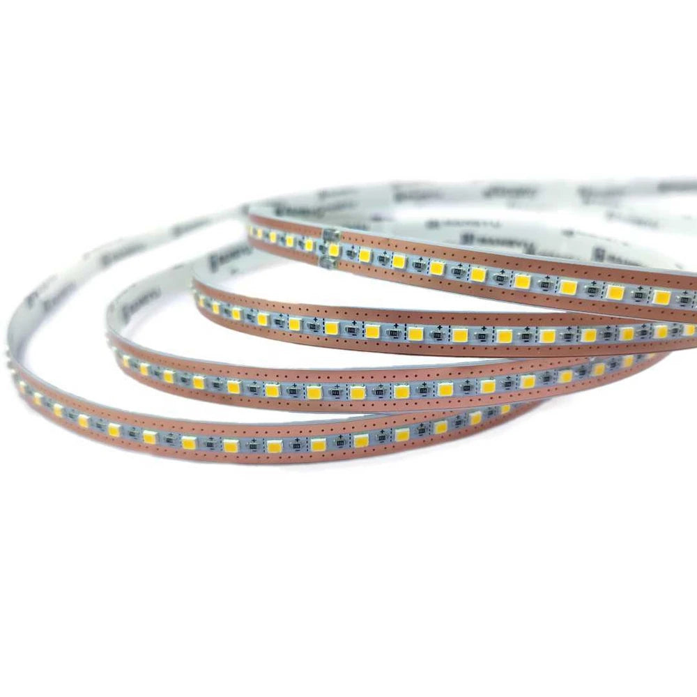 Single-LED Cuttable White LED Strip Lights – 7.7mm, 150 LEDs/m, 12V/24V, SMD 2025