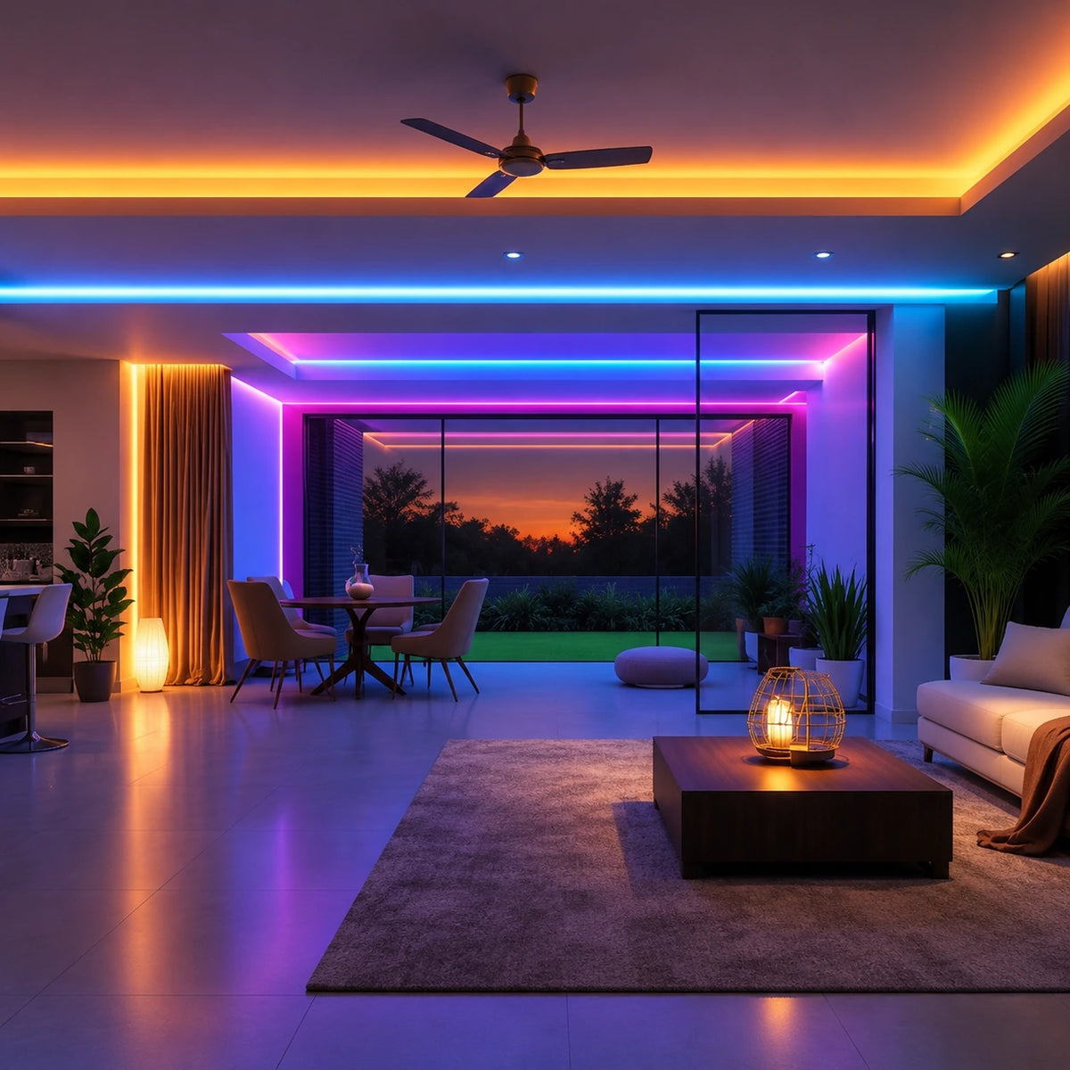 8/10mm COB RGB LED Strip Light, 576 LEDs/m, 12V/24V application