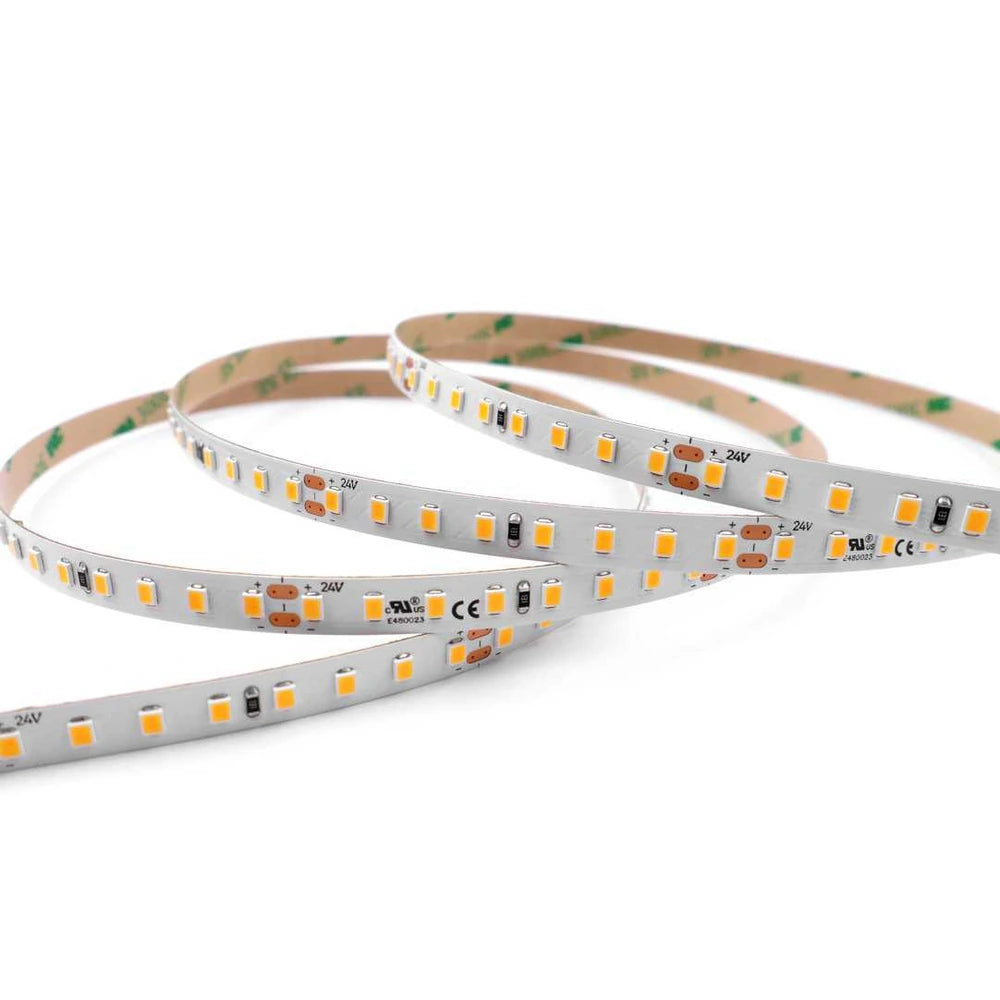 8mm 2835 white LED strip light, 128 LEDs/m, 24V