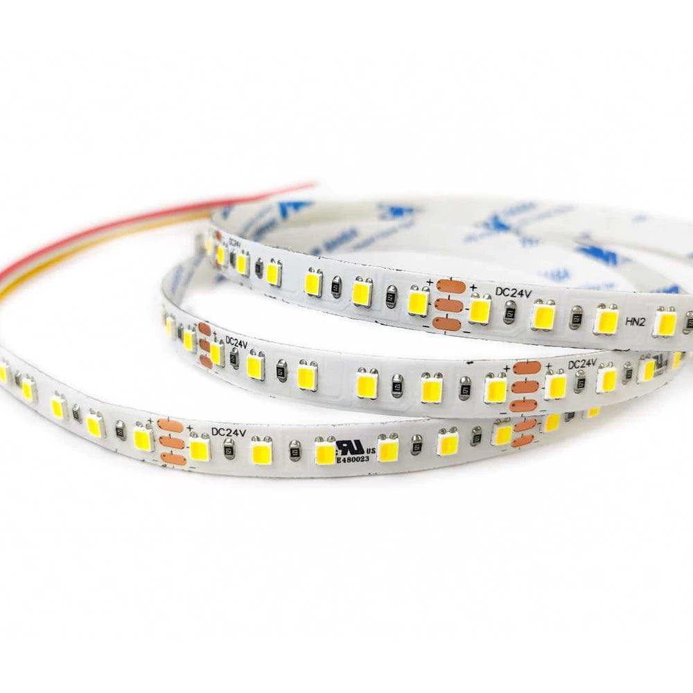 8mm 2835 tunable white LED strip light, 120 LEDs/m 24V