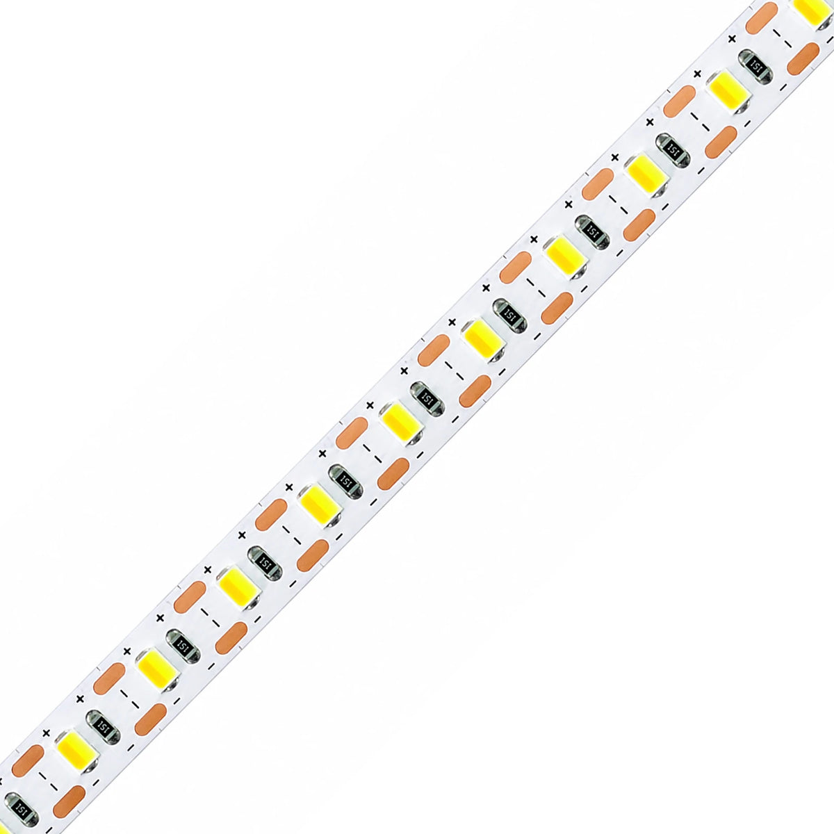 8mm SMD 2835 2-Wire Single-LED Cuttable Tunable White LED Strip Light, 120 LEDs/m, 5V/12V/24V