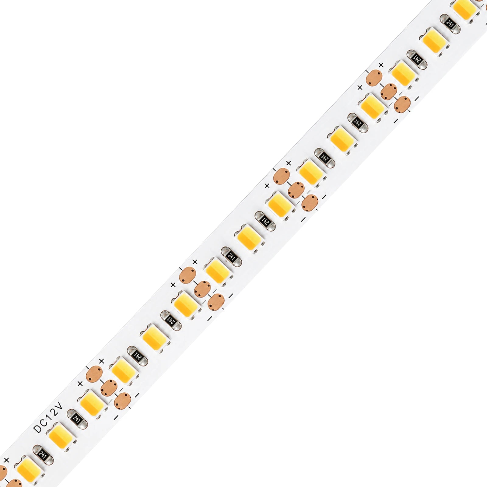 8mm SMD 2835 3-Wire 2-in-1 Tunable White LED Strip Light, 168 LEDs/m, 12V