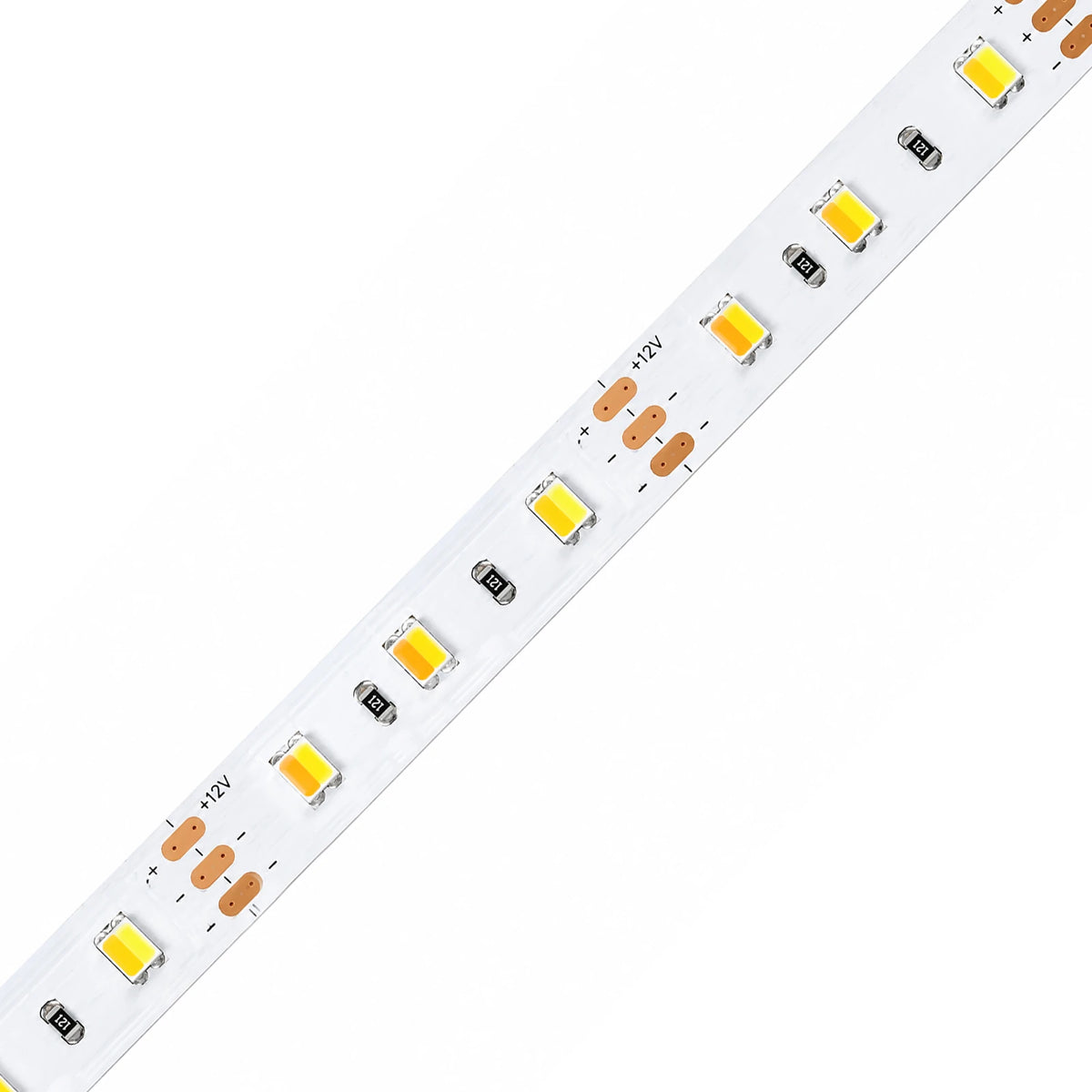 8mm SMD 2835 3-Wire 2-in-1 Tunable White LED Strip Light, 72 LEDs/m, 12V/24V