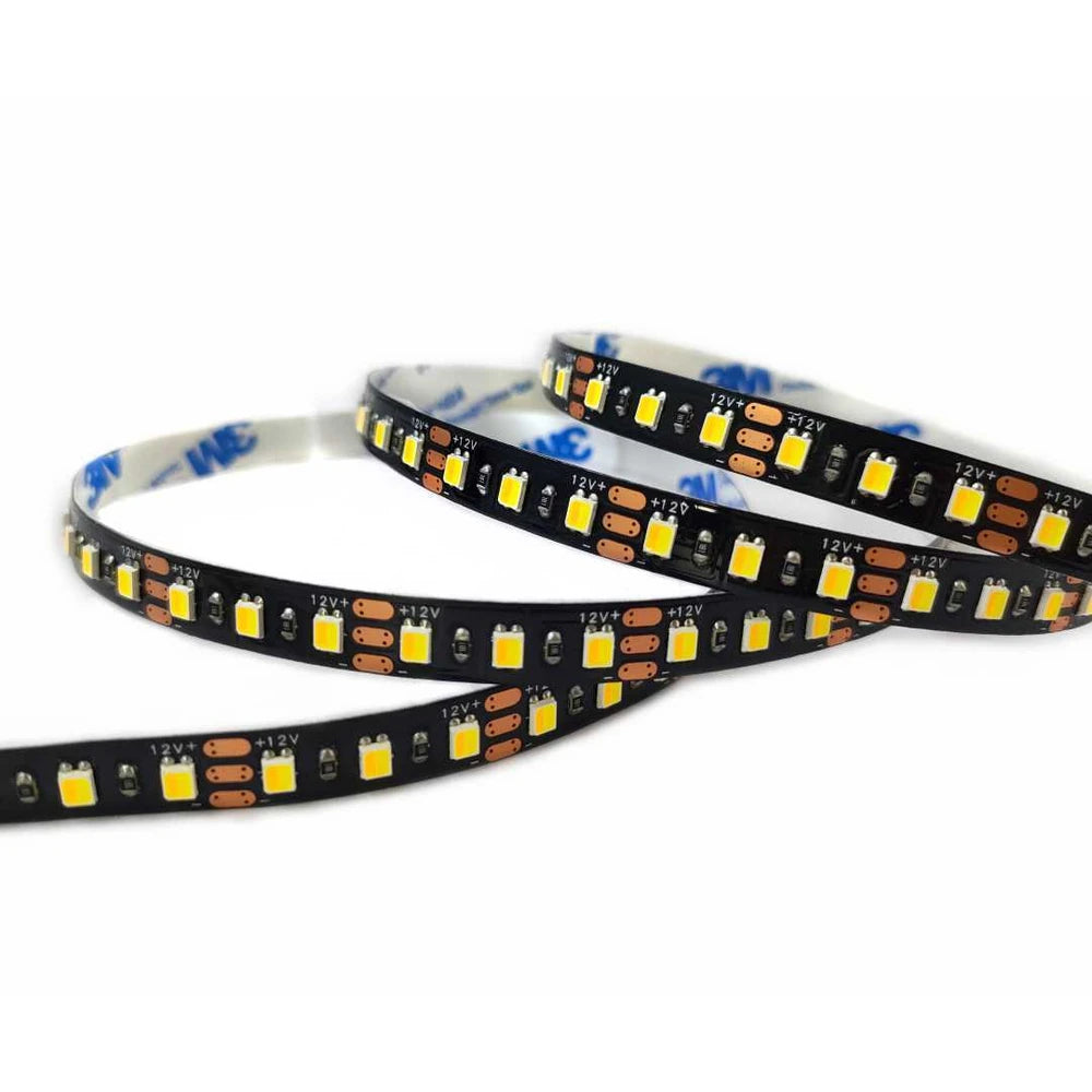 3-wire 8mm 2835 tunable white LED strip light, 120 LEDs/m 12V/24V