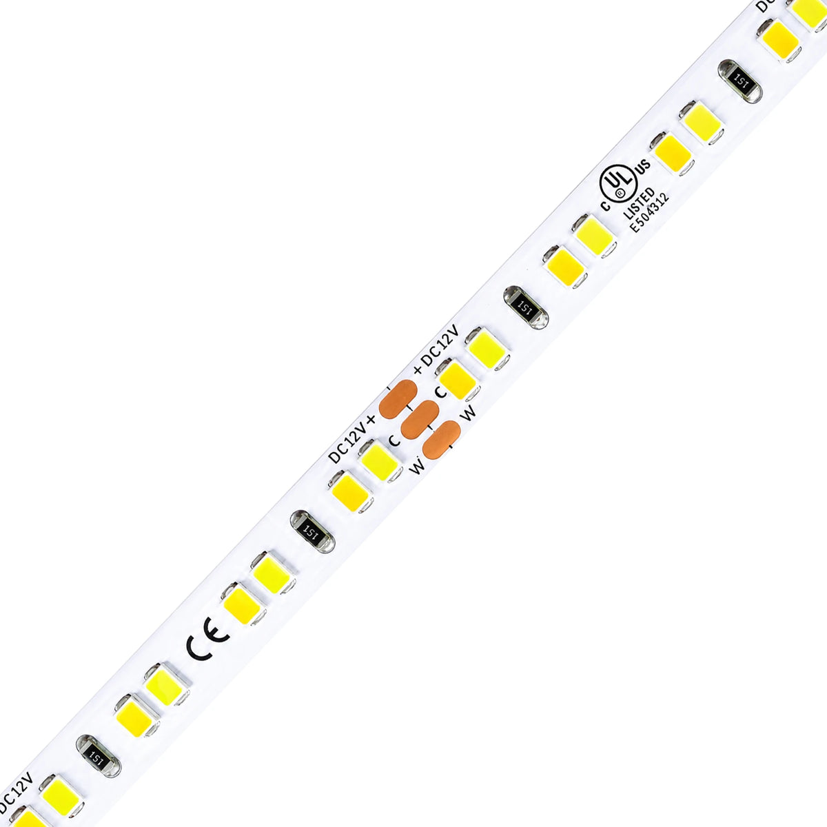 8mm SMD 2835 Dual-White LED Strip Light, 144 LEDs/m, 24V