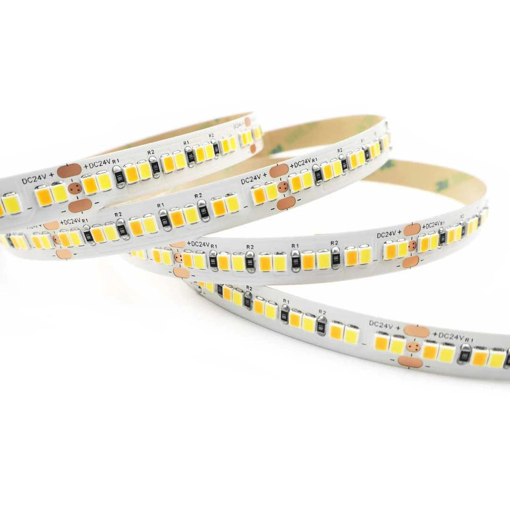 8mm 2835 dual white LED strip light, 240 LEDs/m 24V